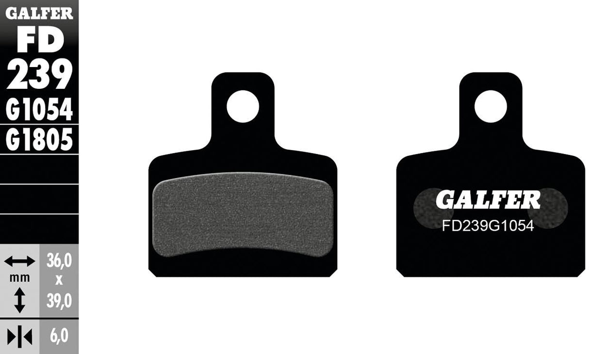 Galfer brake pads fd239 brake pad fd139 g1054 organic standard