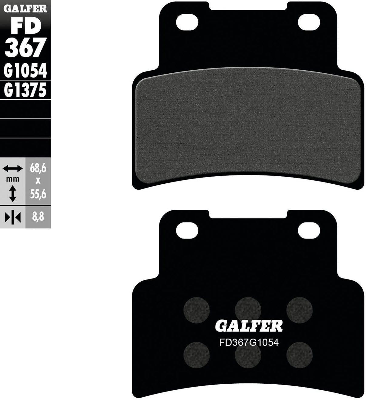 Galfer remblokken fd367 brake pad fd367 g1054 organic street