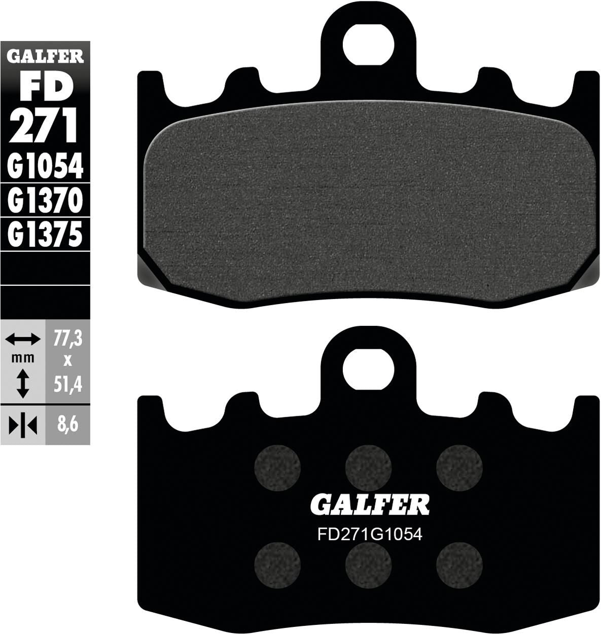 Galfer remblokken fd271 brake pad fd271 g1054 organic street