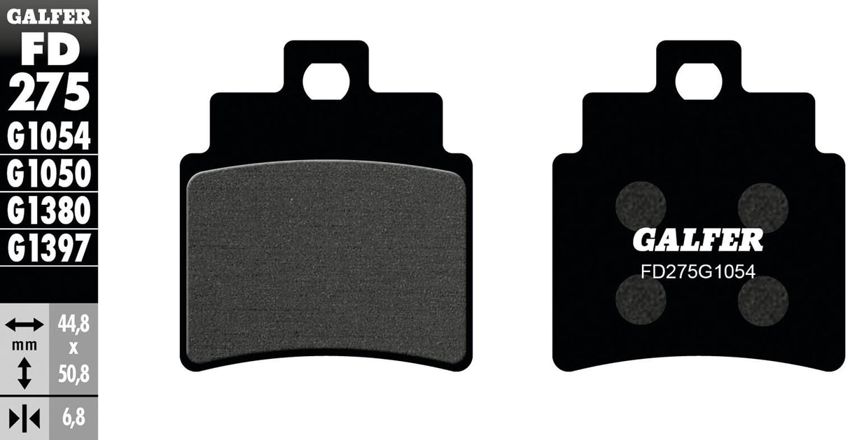 Galfer brake pads fd275 brake pad fd275 g1054 organic standard