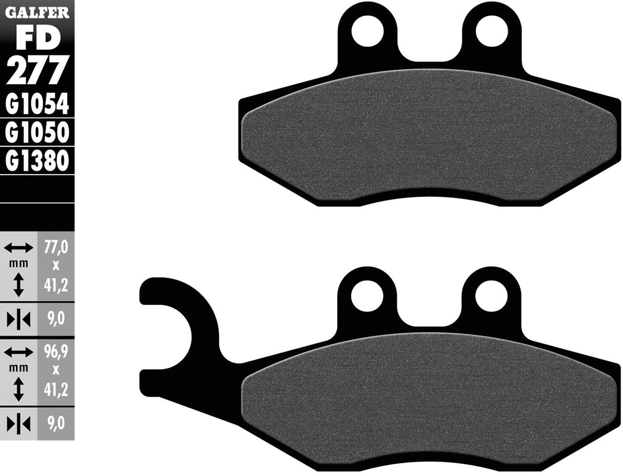 Galfer remblokken fd277 brake pad fd277 g1054 organic standard