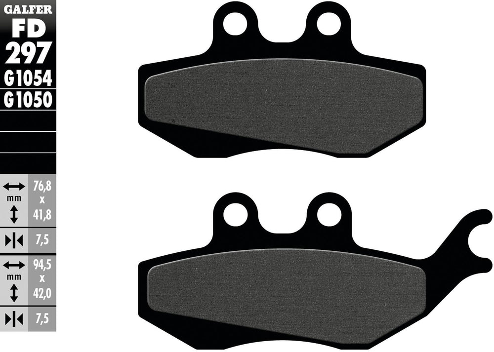 Galfer remblokken fd297 brake pad fd297 g1054 organic standard