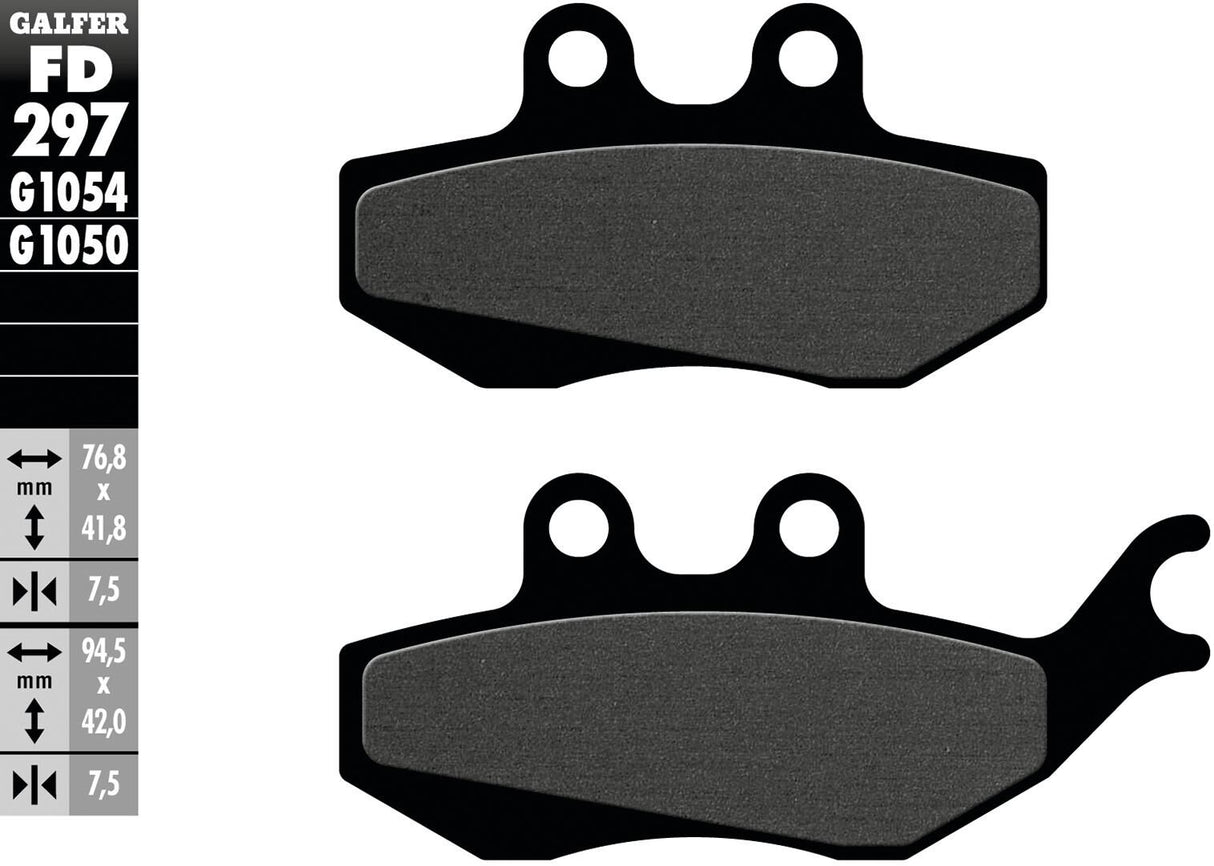 Galfer remblokken fd297 brake pad fd297 g1054 organic standard