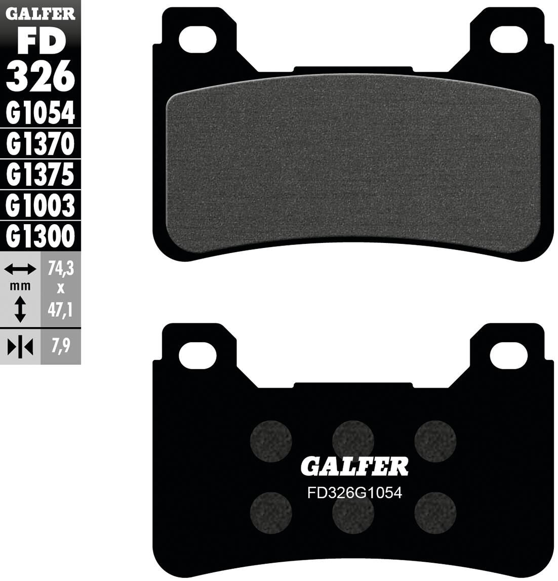 Galfer remblokken fd326 brake pad fd326 g1054 organic street