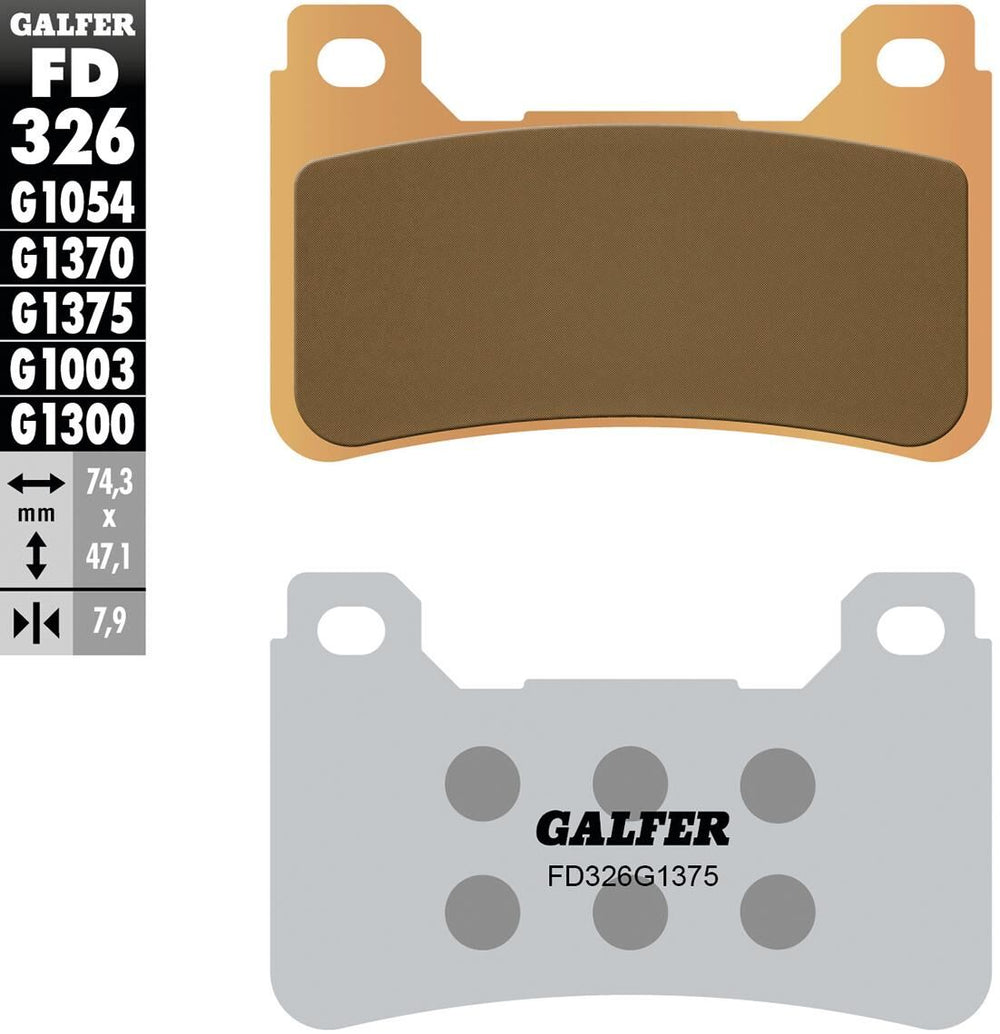 Galfer remblokken fd326 brake pad fd326 g1375 sint.metal str. sp.