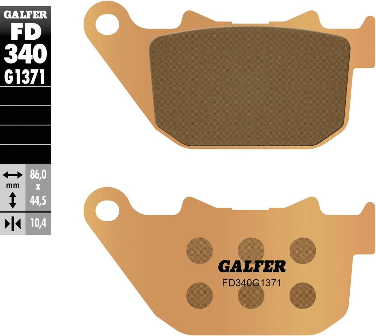 Galfer remblokken fd340 brake pad fd340 g1371 sint.metal street