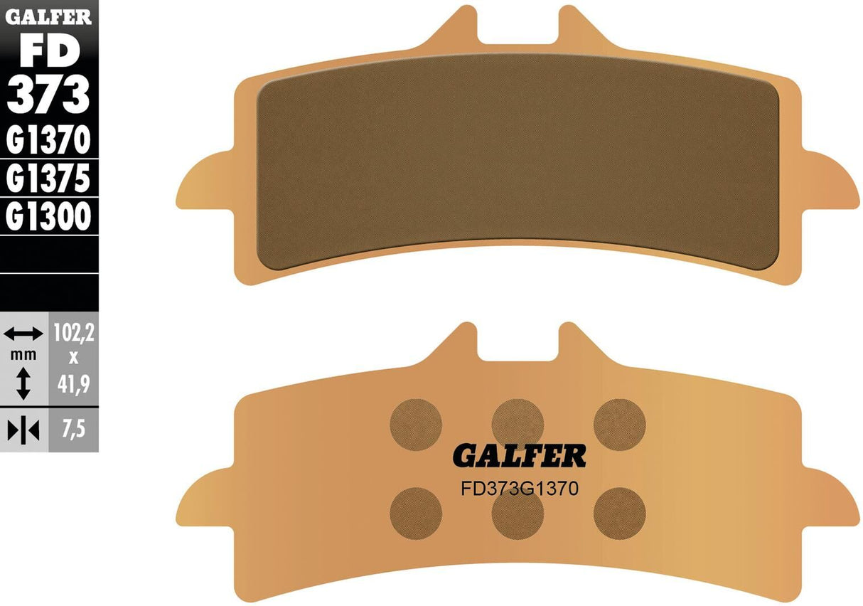 Galfer remblokken fd373 brake pad fd373 g1370 sint.metal street