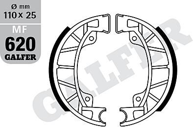 Galfer remschoen mf620
