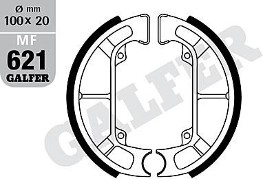 Galfer brake shoe mf621 brake shoe mf621 g2165 organic