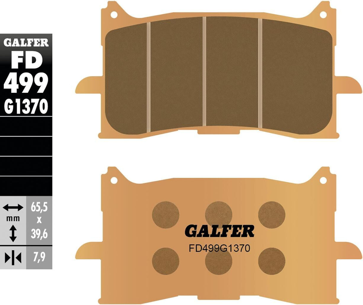 Galfer remblokken fd499 brake pad fd499 g1370 sint.metal street