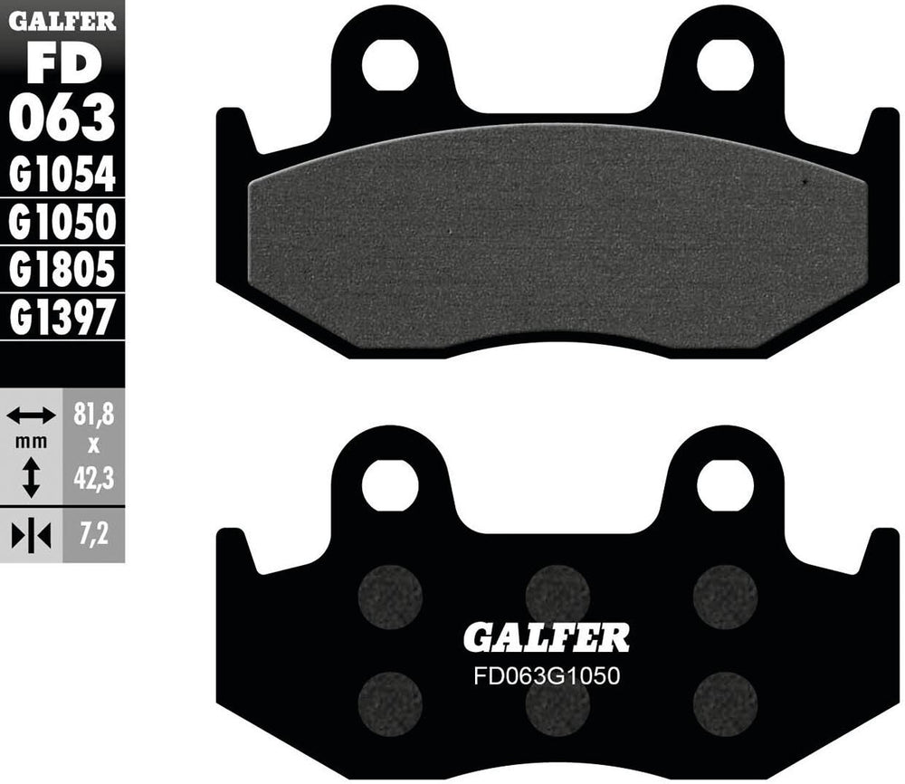 Galfer brake pads fd063 brake pad fd063 g1050 organic