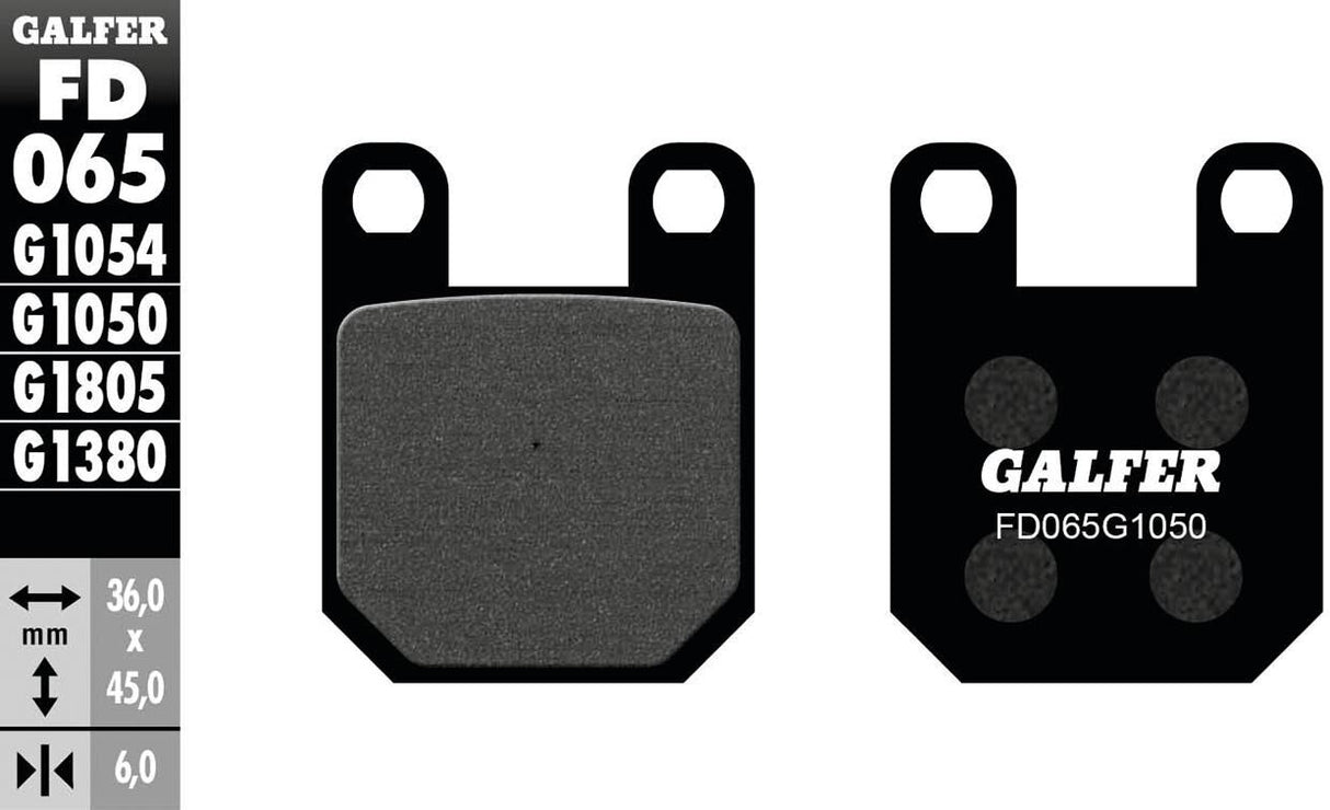 Galfer remblokken fd065 brake pad fd065 g1050 organic