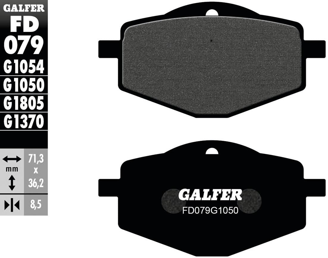 Galfer remblokken fd079 brake pad fd079 g1050 oragnic