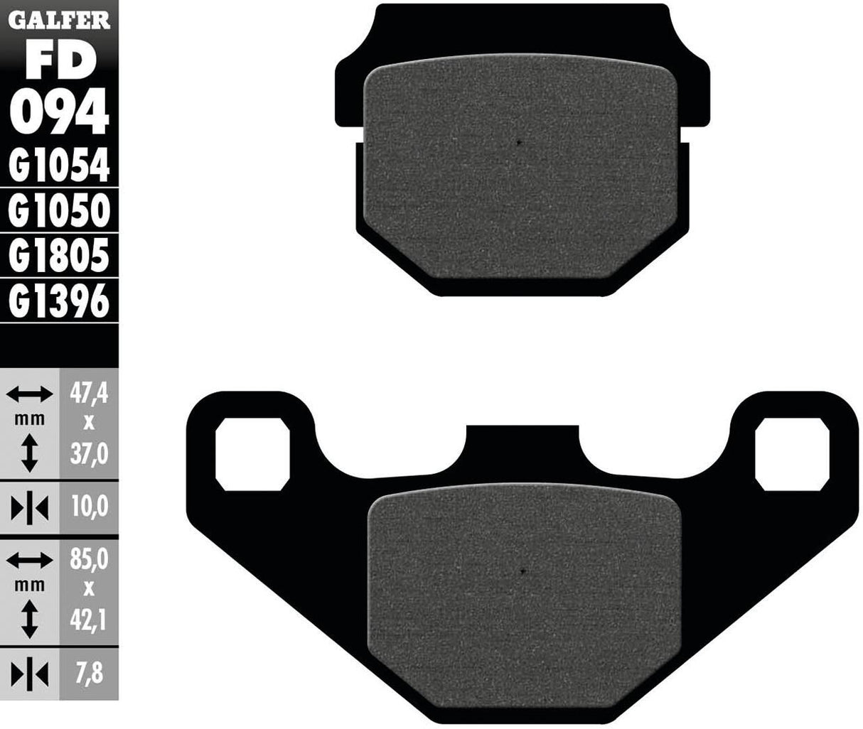 Galfer brake pads fd094 brake pad fd094 g1050 organic
