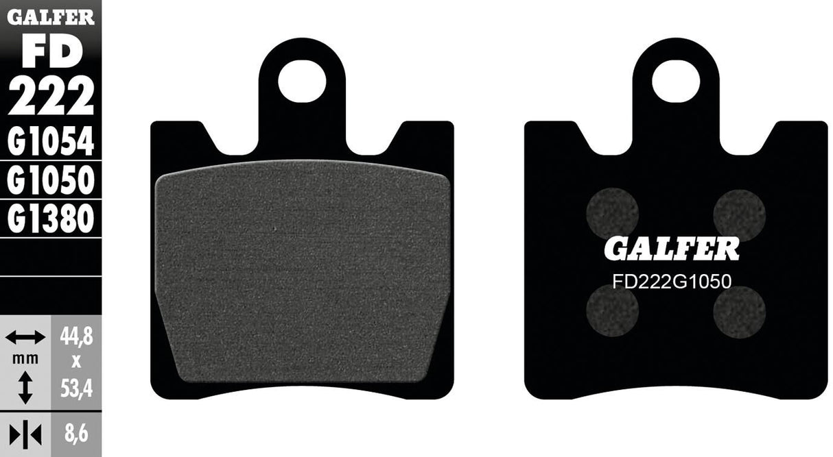 Galfer brake pads fd222 brake pad fd222 g1050 organic scooter