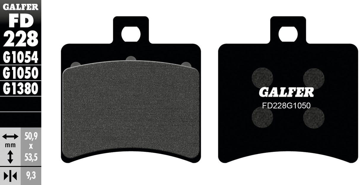 Galfer remblokken fd228 brake pad fd228 g1050 organic scooter