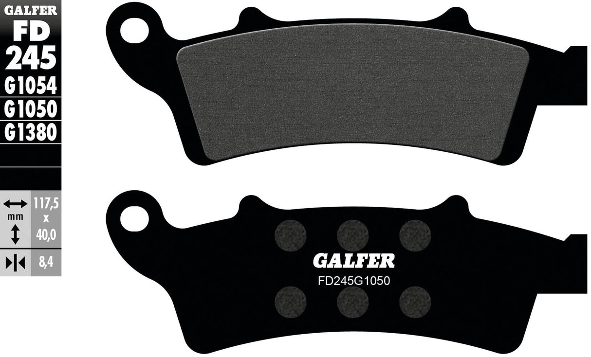 Galfer bremseklodser fd245 bremseklods fd245 g1050 økologisk scooter