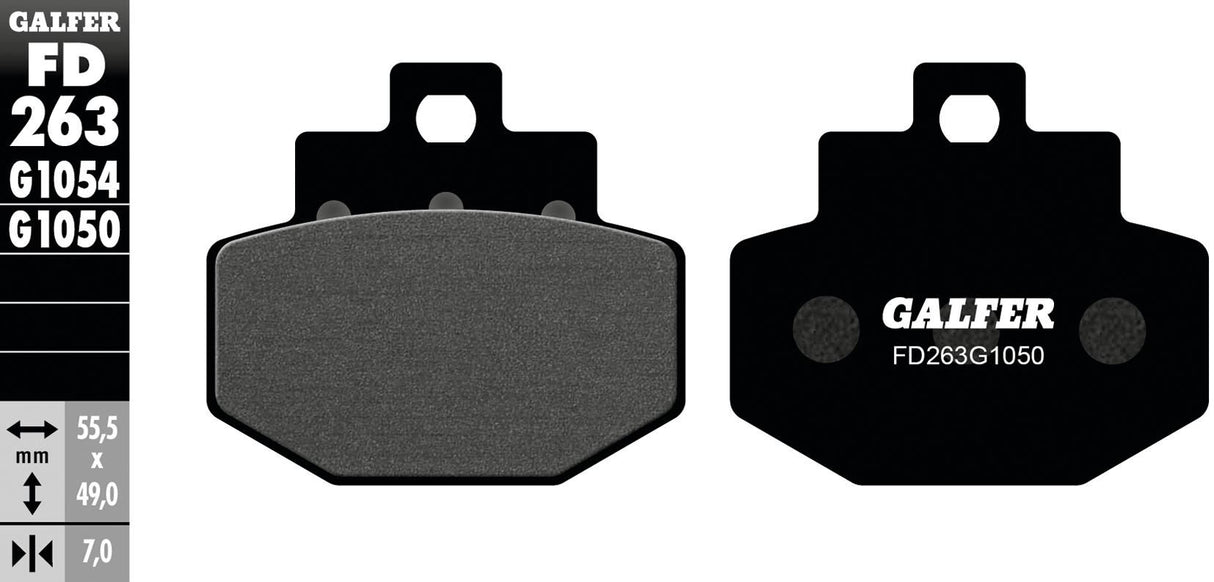 Galfer brake pads fd263 brake pad fd236 g1050 organic scooter