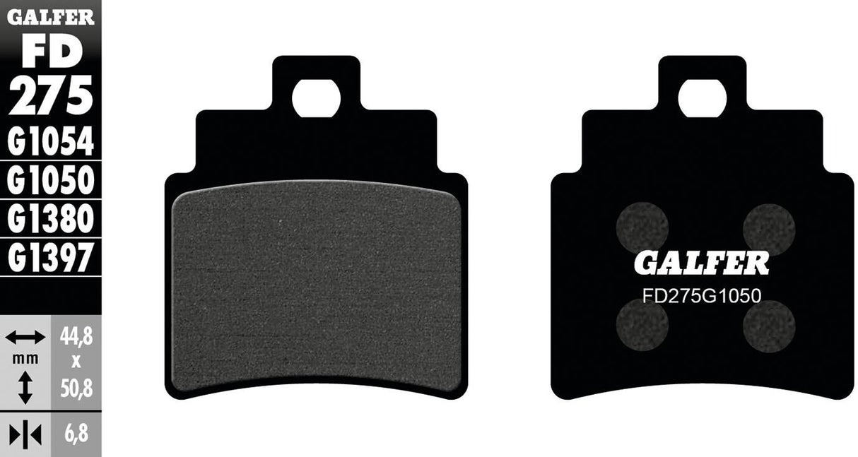 Galfer remblokken fd275 brake pad fd275 g1050 organic scooter