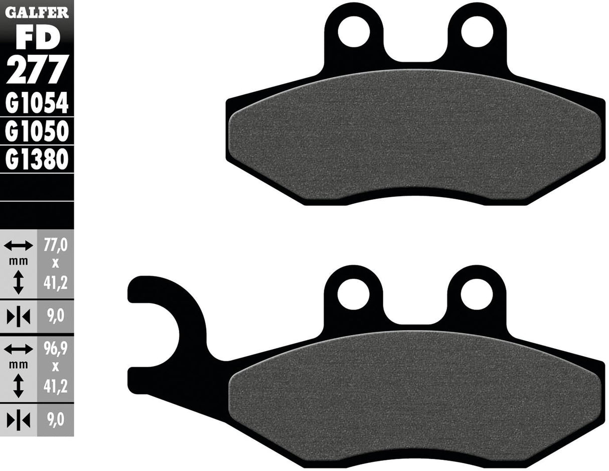 Galfer brake pads fd277 brake pad fd277 g1050 organic scooter