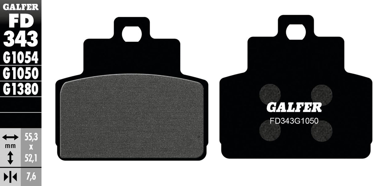 Galfer remblokken fd343 brake pad fd343 g1050 organic scooter