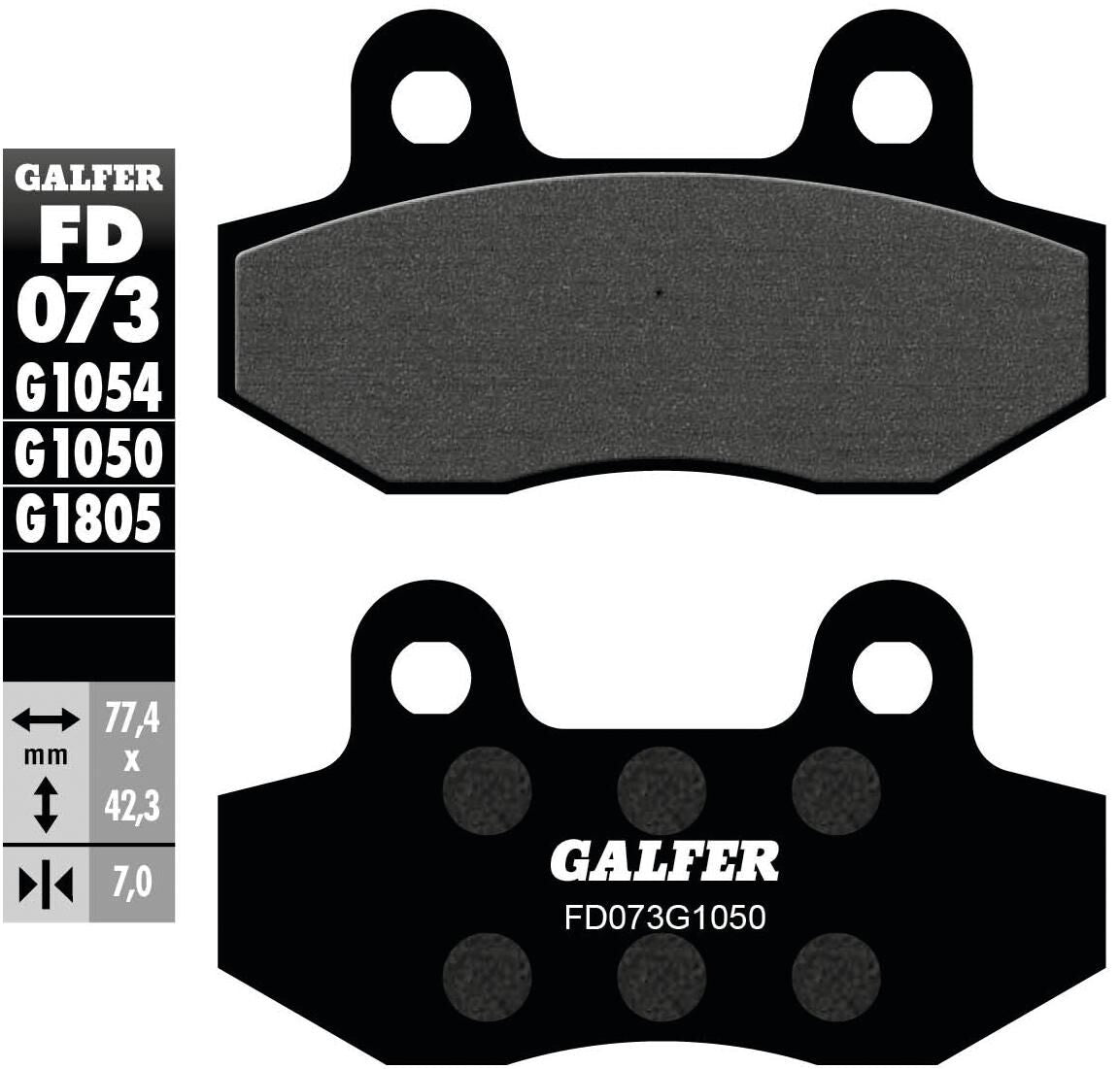 Galfer remblokken fd073 brake pad fd 073 g1050 organic