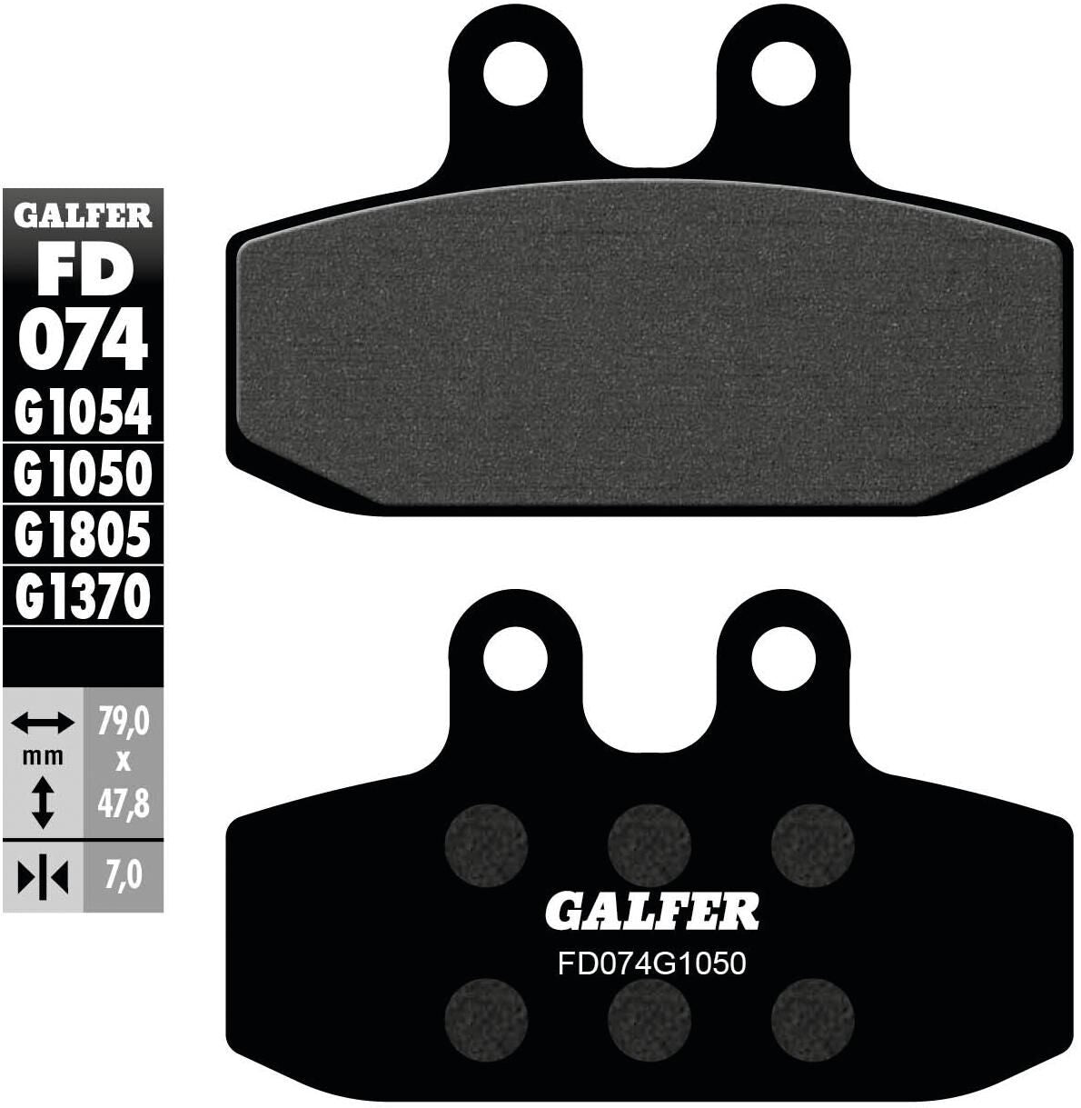 Galfer brake pads fd074 brake pad fd074 g1050 organic