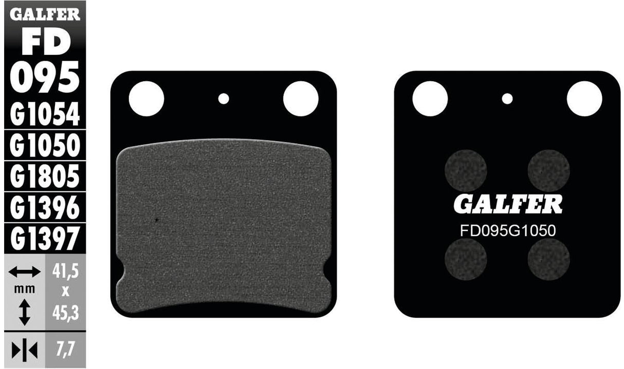Galfer brake pads fd095 brake pad fd095 g1050 organic