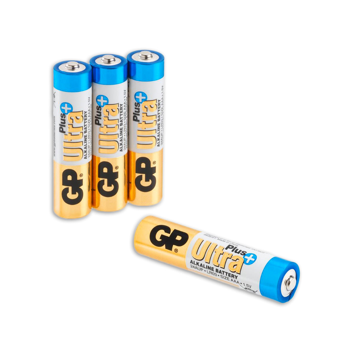 GP Ultra Plus Alcalino AAA Baterias 4pk
