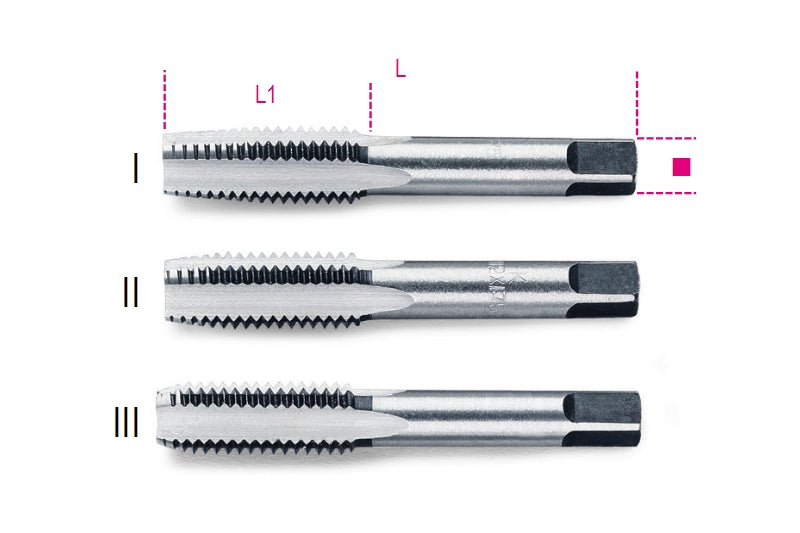 Beta 430 Handap Grove Nout metresche Drot M5x0.8 (3 Stécker)