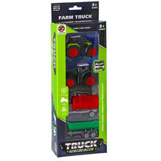 Kein Markenbauernhof-Set mit 2 Traktoren und 2 Zubehörteilen | 4 Stück