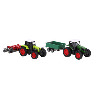 Kein Markenbauernhof-Set mit 2 Traktoren und 2 Zubehörteilen | 4 Stück