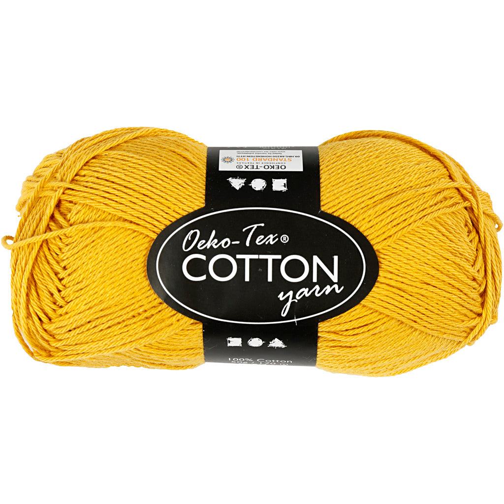Cotton yarn, Curry, 50g, 170m