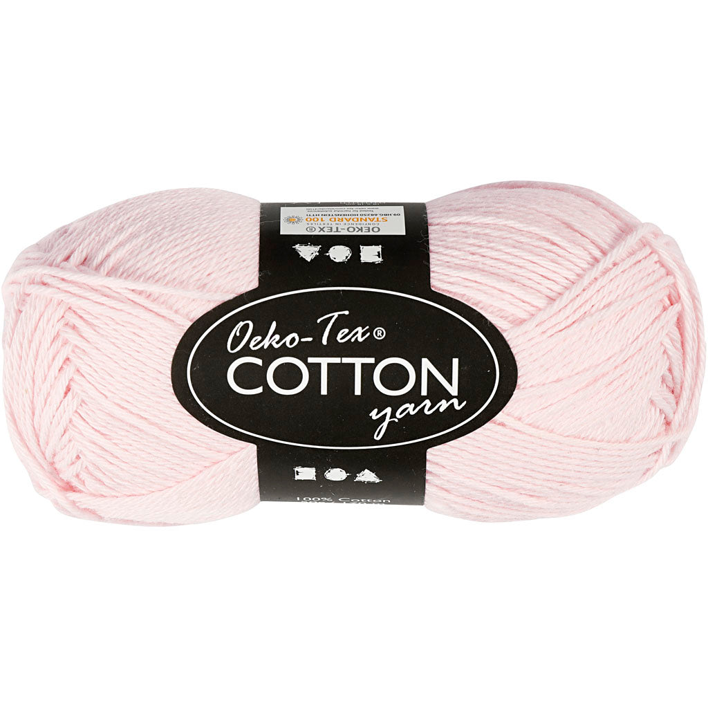 Cotton yarn, Dusty Rose, 50gr, 170m