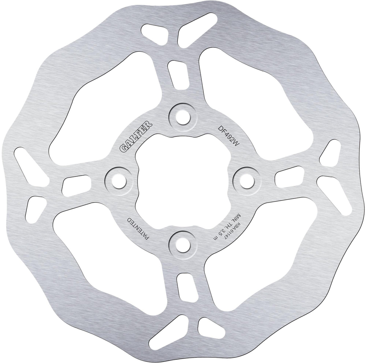 Galfer brake disc df492 rotor df492 type w rigid