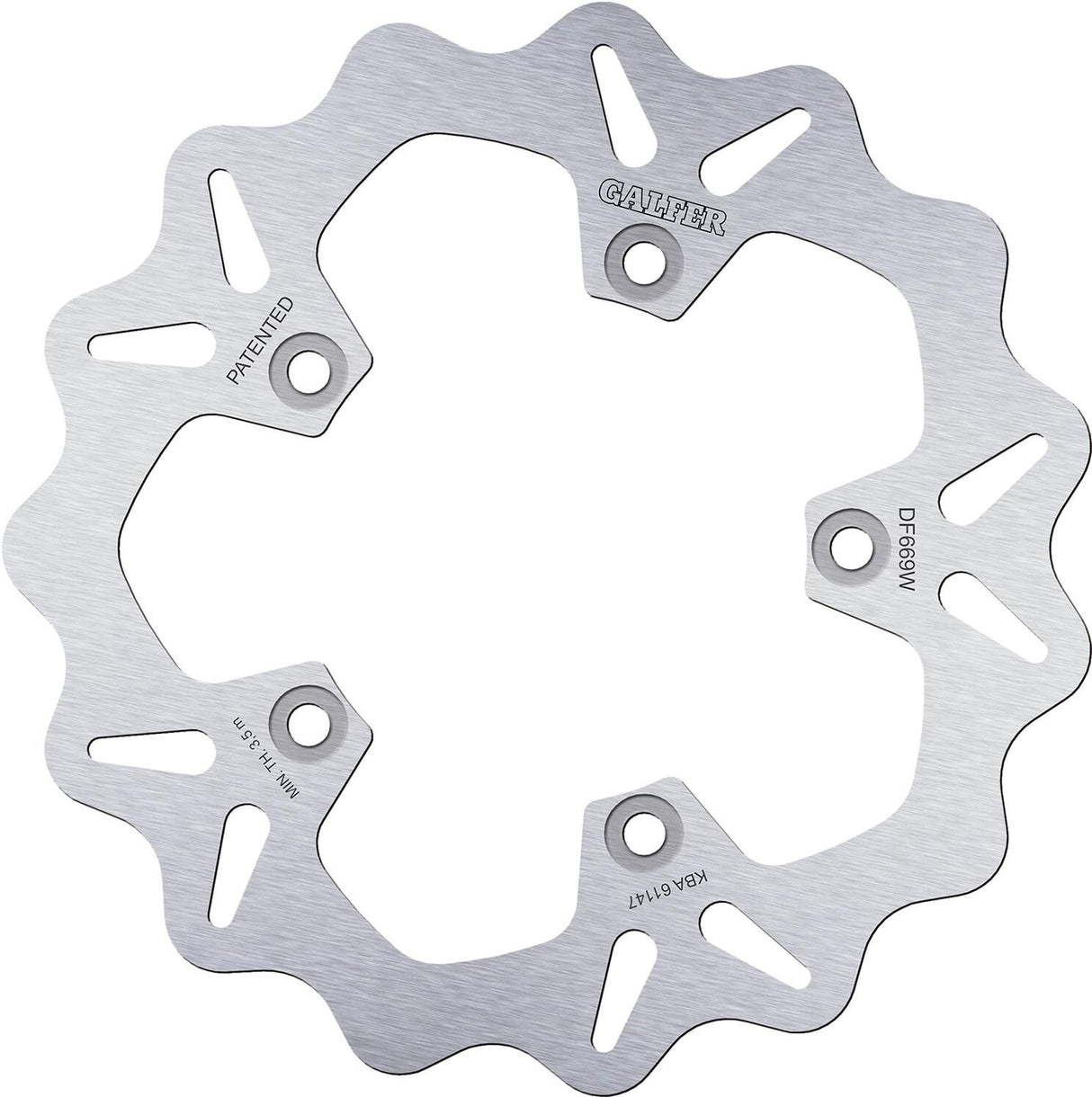 Galfer wave remschijf df669 rotor df669 type w rigid