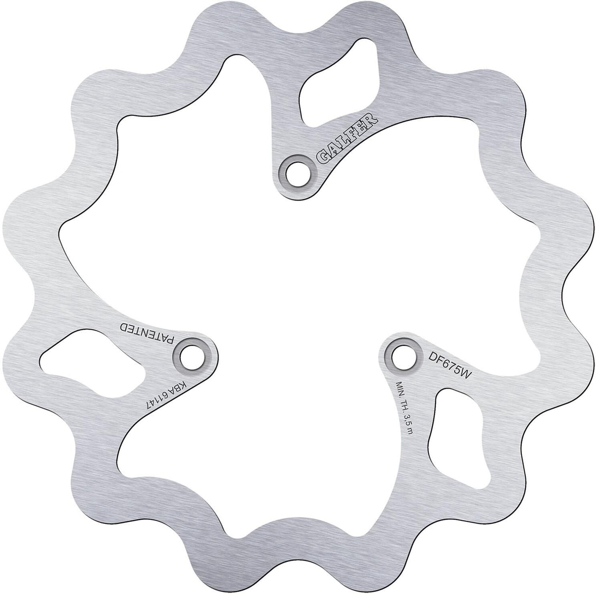 Galfer wave remschijf df675 rotor df675 type w rigid