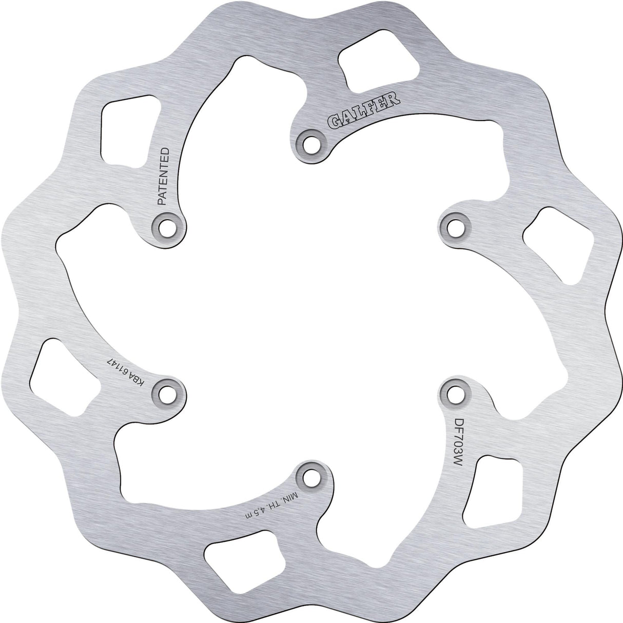 Galfer brake disc df703 rotor df703 type w rigid