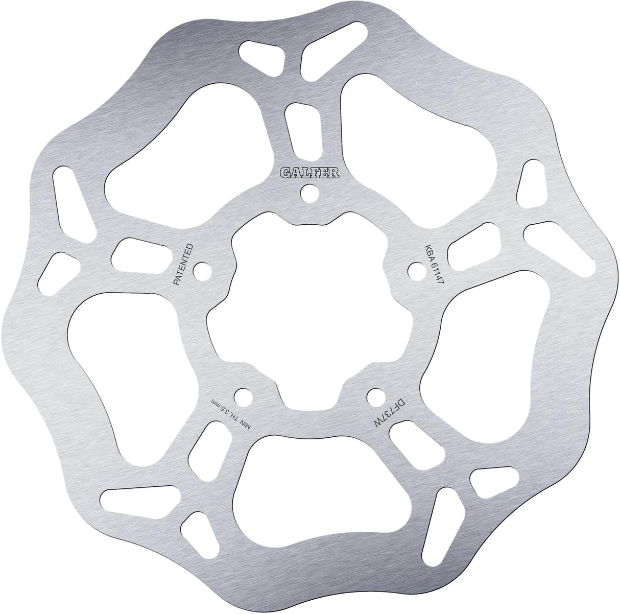 Galfer brake disc df737 rotor df737 type w rigid