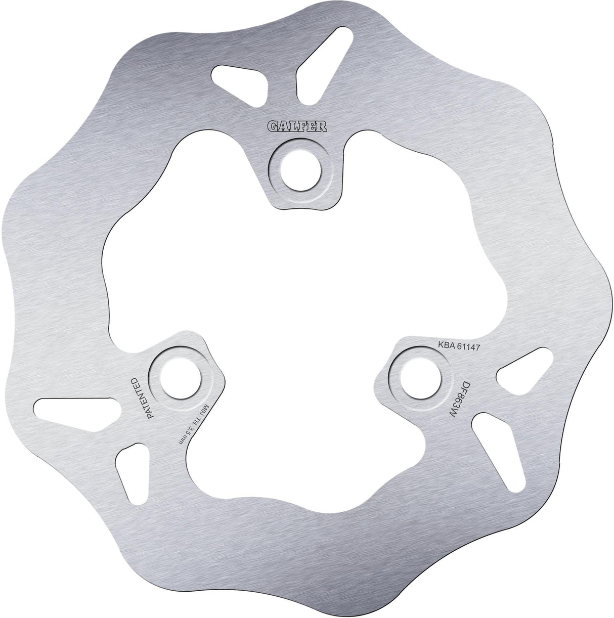 Galfer brake disc df863 rotor df863 type w rigid