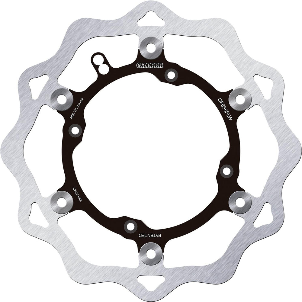 Galfer wave brake disc df635 rotor df635 flw floating offroad