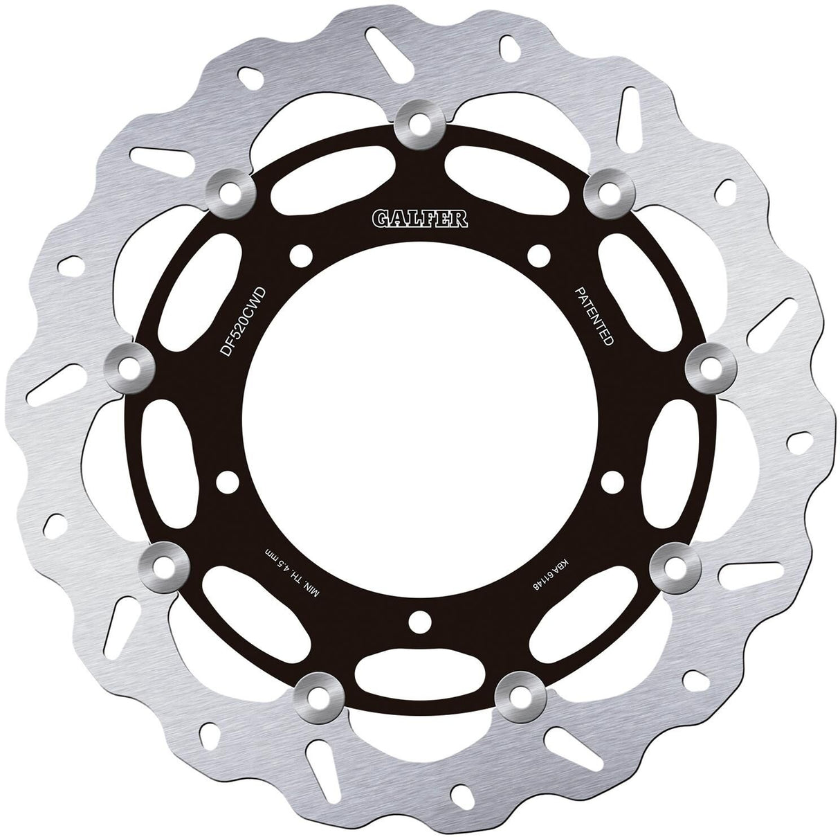 Galfer wave brake disc df520 rotor brake rotors floating right