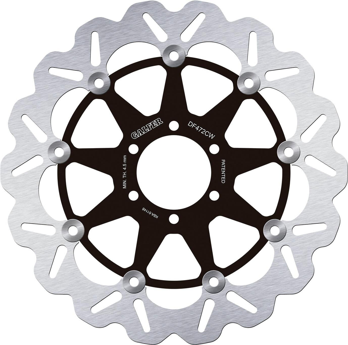 Galfer wave brake disc df472 rotor df472 type cw floating