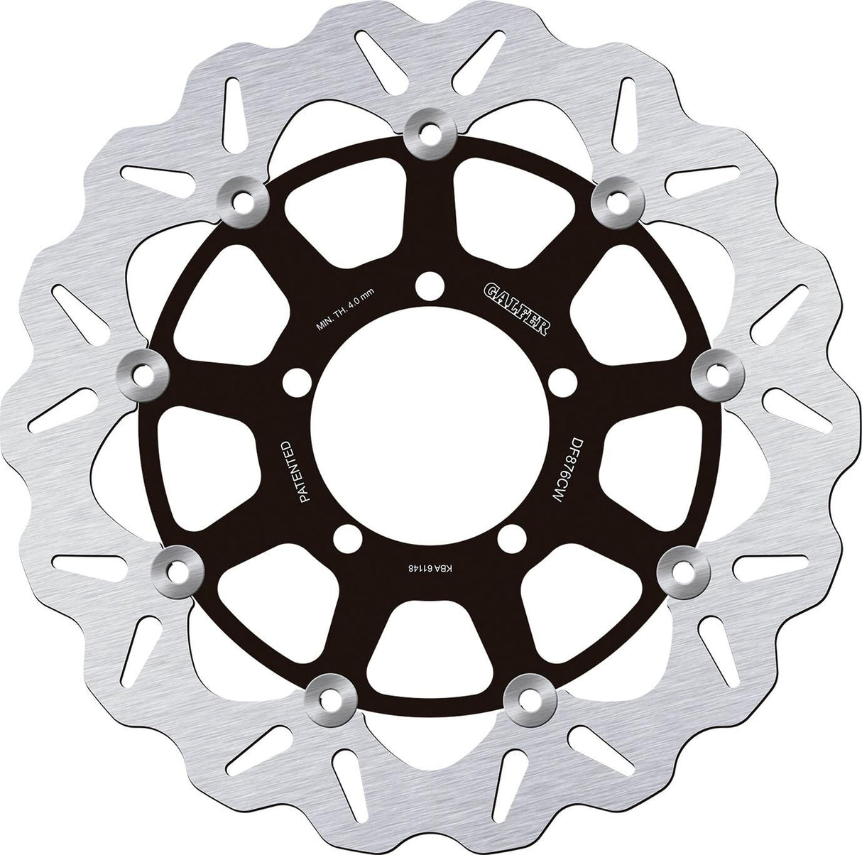 Galfer wave brake disc df876 rotor df876 type cw floating