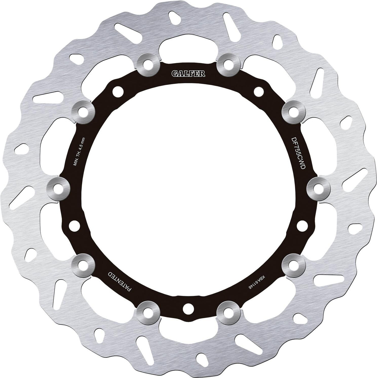 Galfer wave brake disc df 755 rotor brake rotors floating right