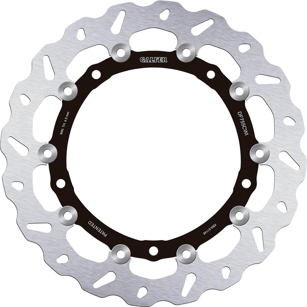 Galfer wave brake disc df 755 rotor brake rotors floating left