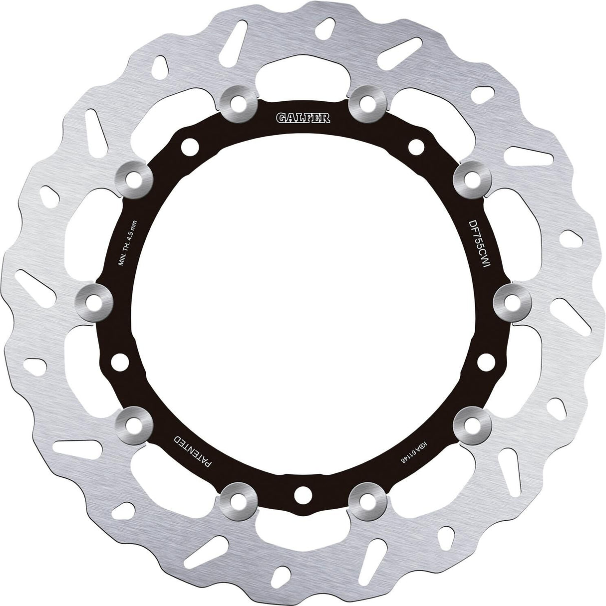 Galfer wave brake disc df 755 rotor brake rotors floating left