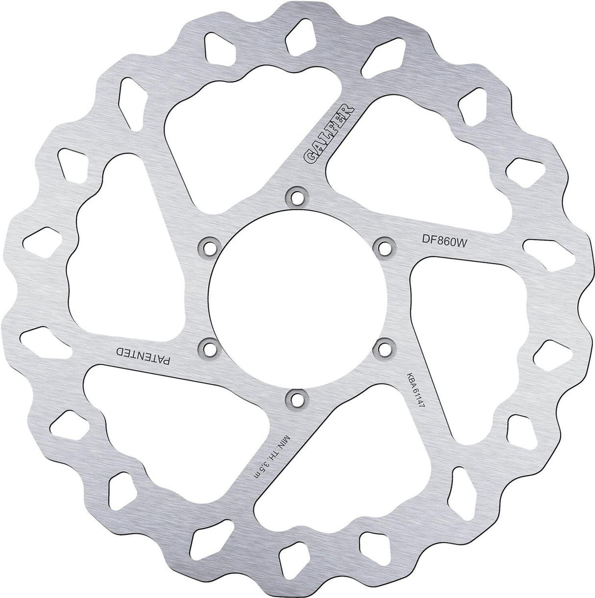 Galfer golf remschijf df860 rotor df860 type w rigid