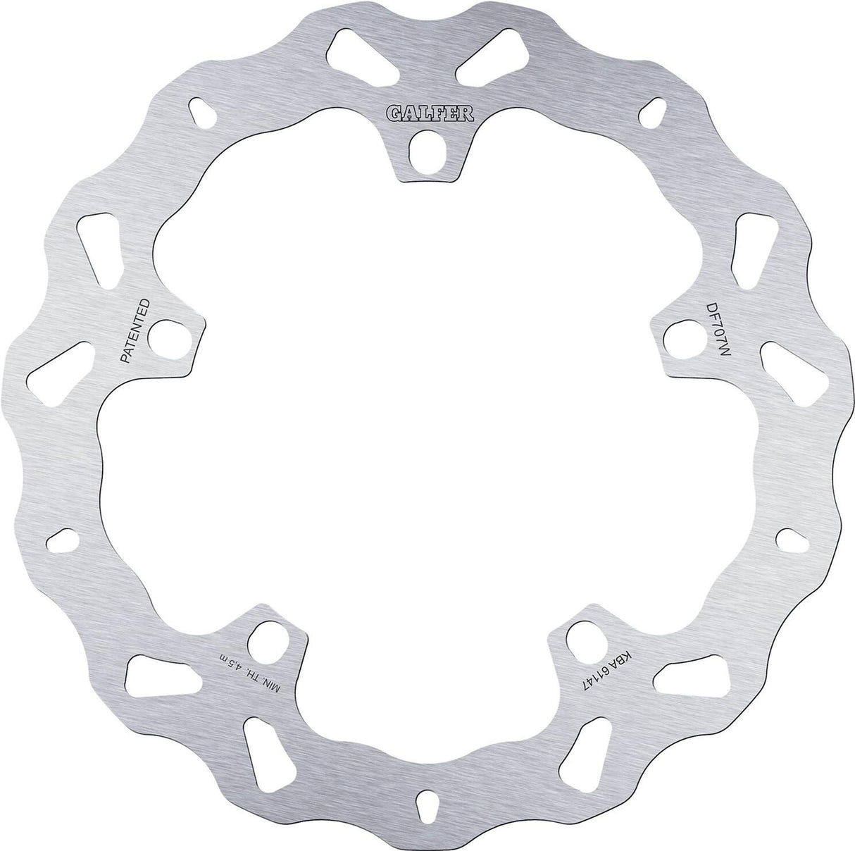 Galfer golf brake disc df707 rotor df707 type w rigid