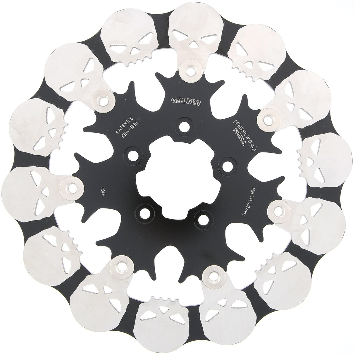 Galfer brake disc df680 rotor df680 frh skull floating